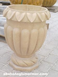 peyzaj mermer saksı