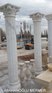 beyaz-mermer-sutun- cuk-001 ölçüleri : fiyatı : satın al