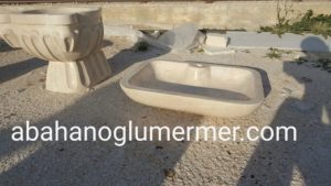 bej mermer lavabo em-003 ölçüleri : 45x70x15 cm fiyatı : 750 tl
