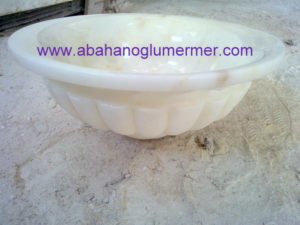 beyaz mermer lavabo em-036 ölçüleri 45x15 cm fiyatı : 450 tl