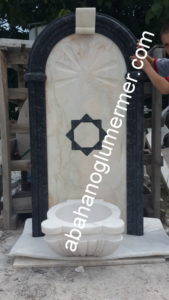 aynalı mermer kurna
