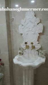 mermer bahçe çeşmesi