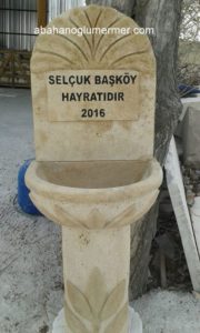 bahçe çeşmesi mermer