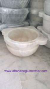 renkli mermer köşe kurnası